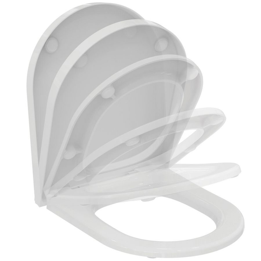 Closetzitting wrapover 360x440x40mm glanzend wit La Dolce Vita