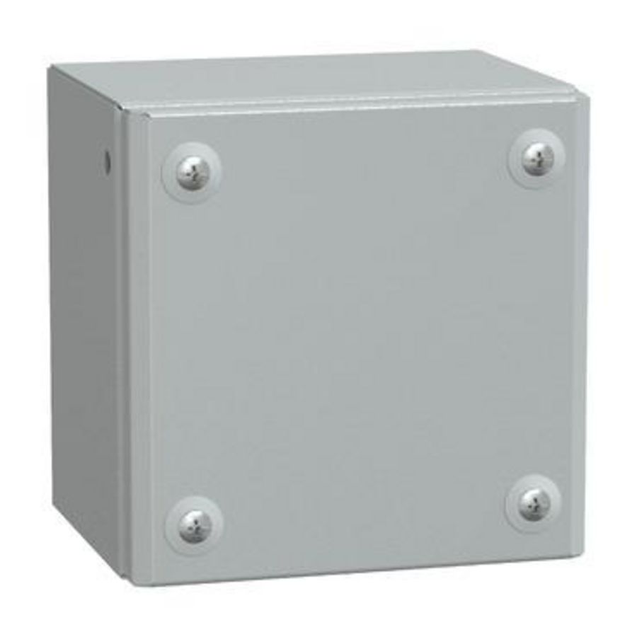IndustriEle doos Volle deur 150x150x120mm IP66 IK10 Metaal -