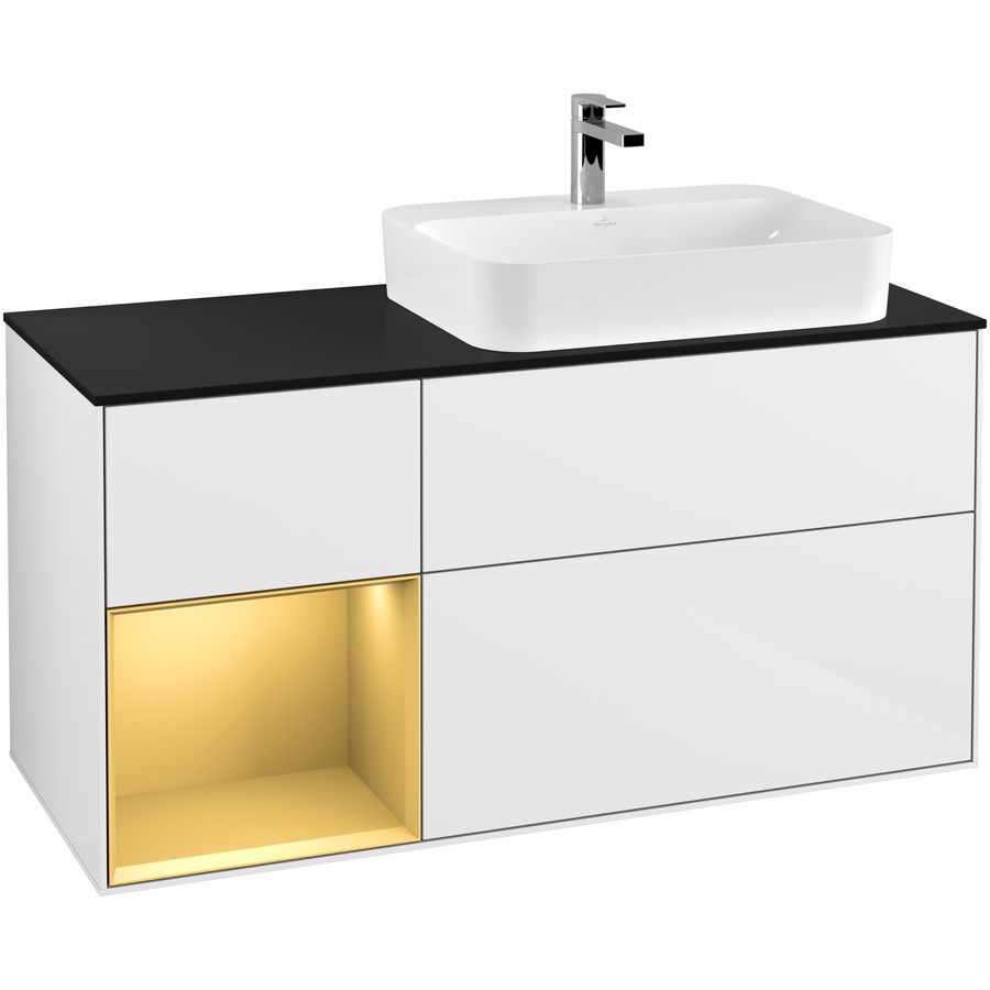 Wastafelonderkast Finion 1200x603x501mm G.White.L G392HFGF
