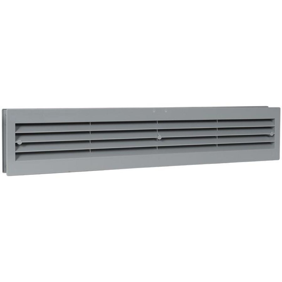Kunststof deurventilatierooster 455x90mm grijs