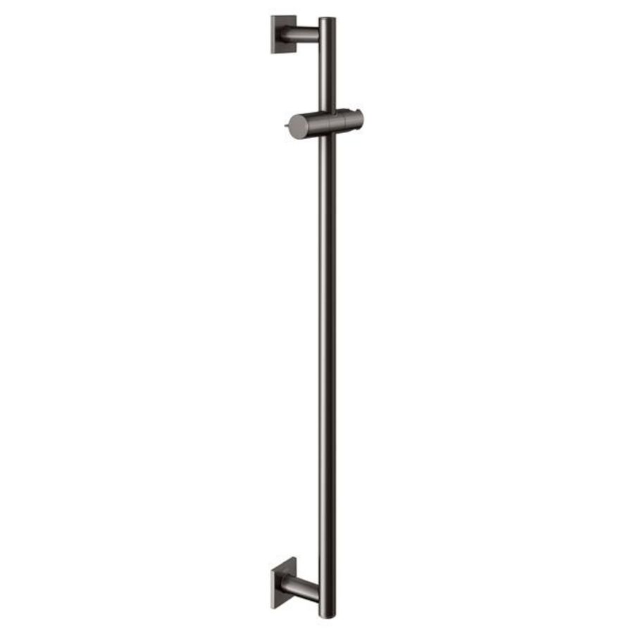 Douchestang vierkant doucheglijstuk 855mm titaanzwart geborsteld