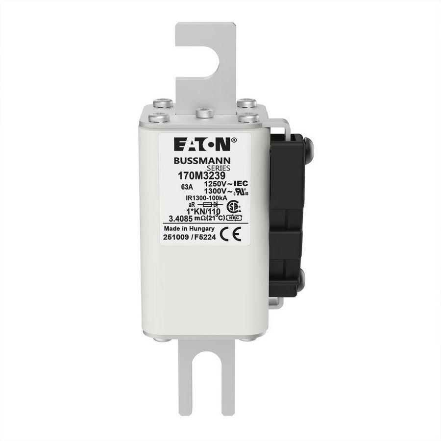 Zekering h. snelheid 63A AC 1250V 100kA compact 1 45x VVE=6