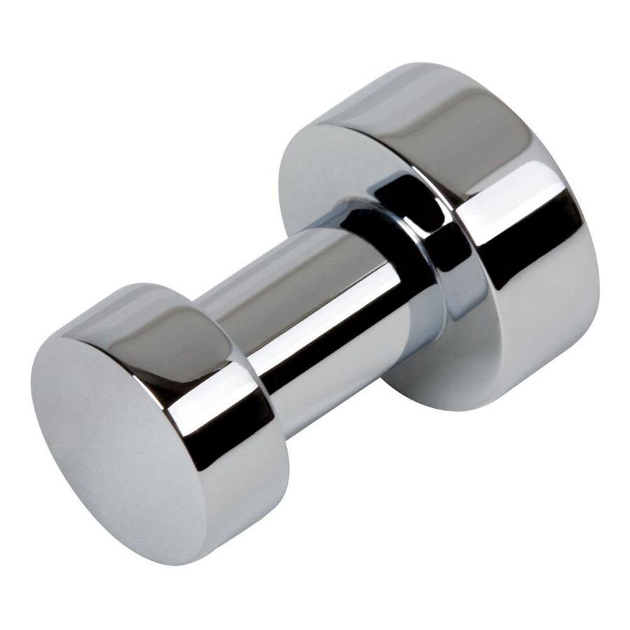 Wandhaak enkel chroom (rozet 20mm) NEMOX