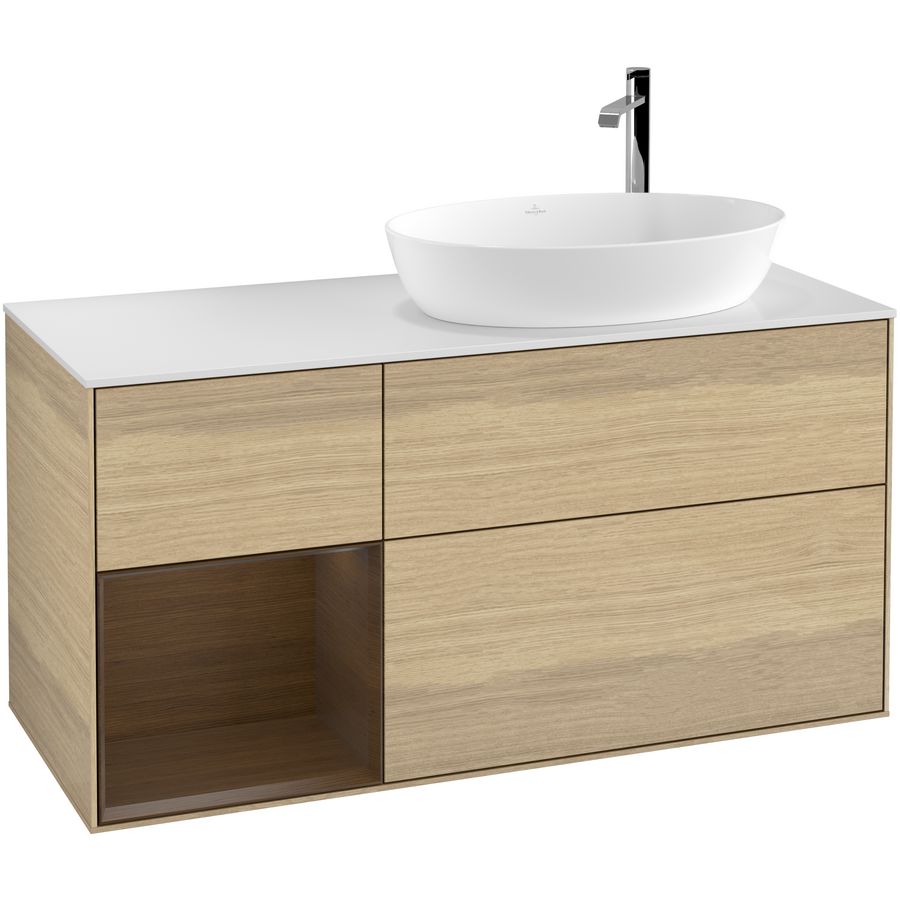 Wastafelonderkast Finion 1200x603x501mm Oak Veneer G921GNPC