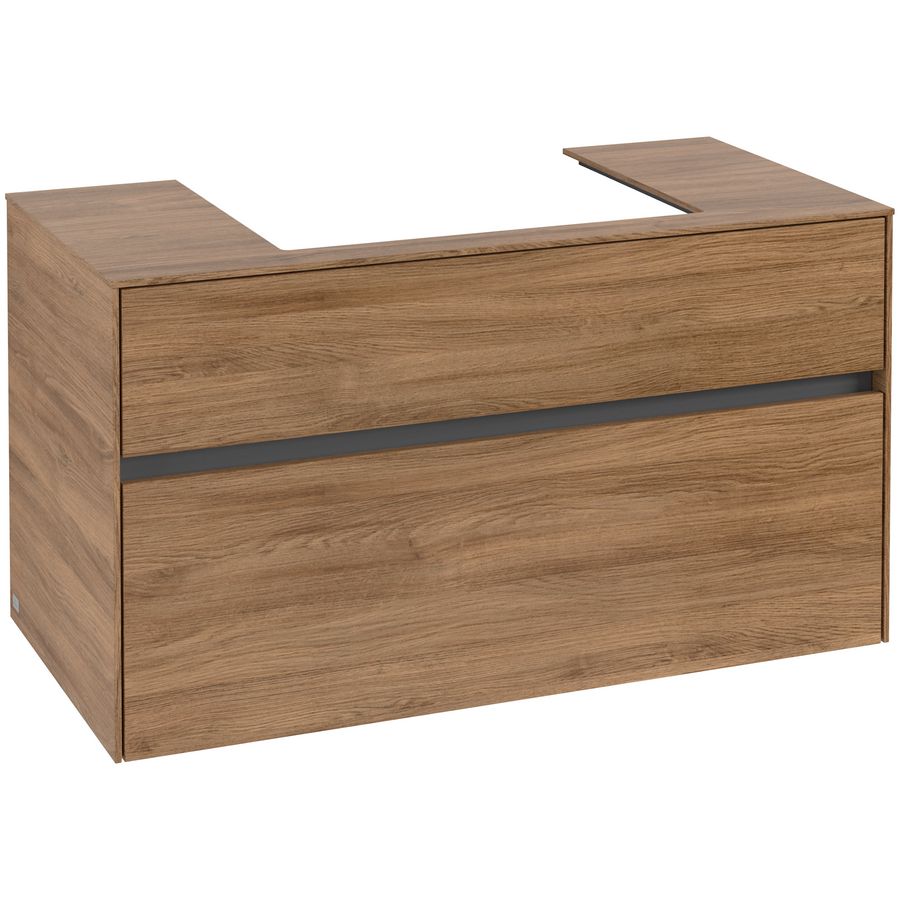 Wastafelonderkast Collaro 1000x548x500mm Oak Kansas C01900RH