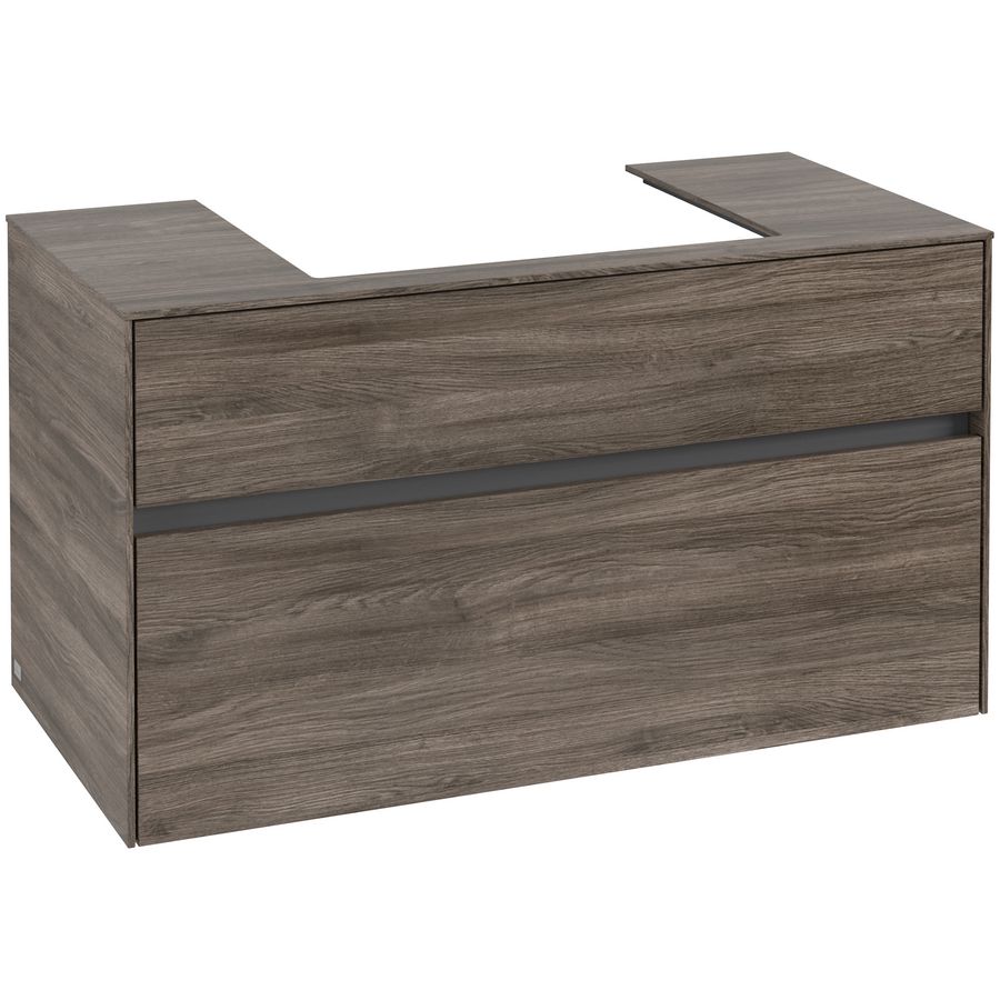 Wastafelonderkast Collaro 1000x548x500mm Stone Oak C01900RK