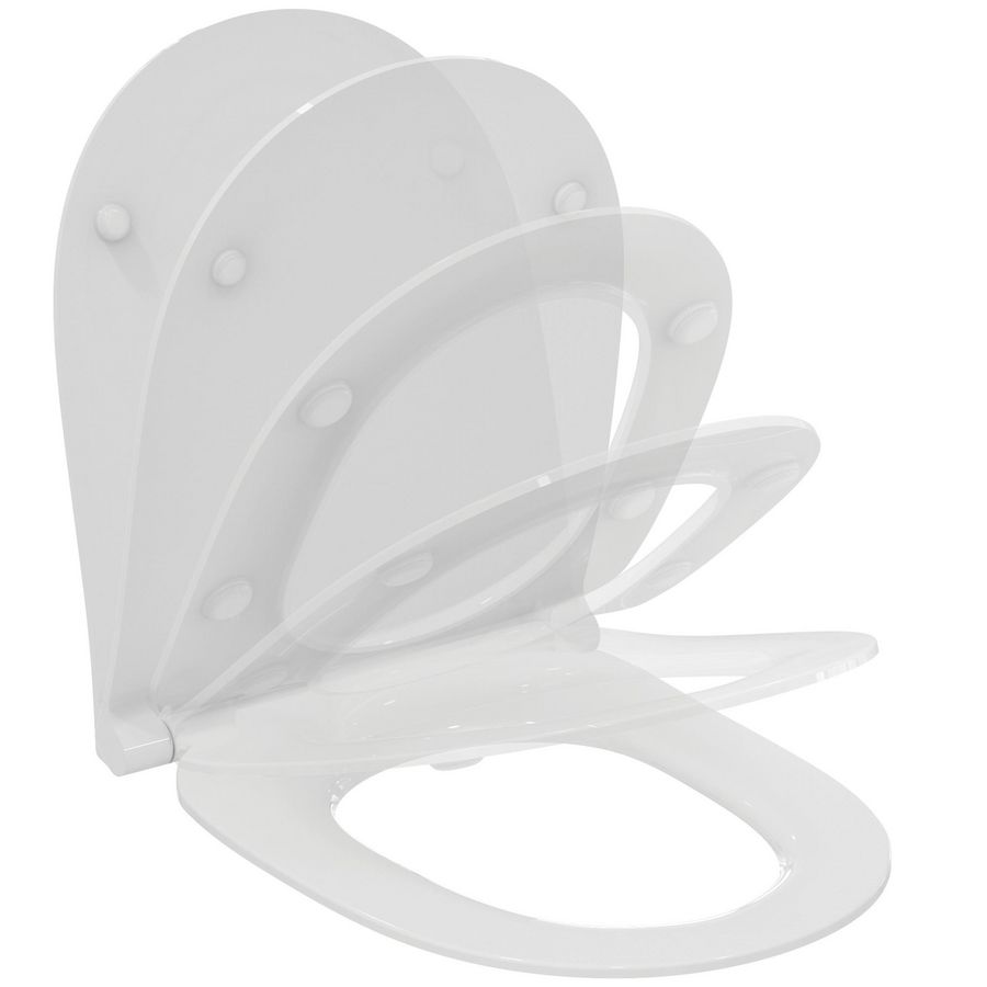 Closetzitting i.life o sandwich 350x435x45mm glanzend wit softclose