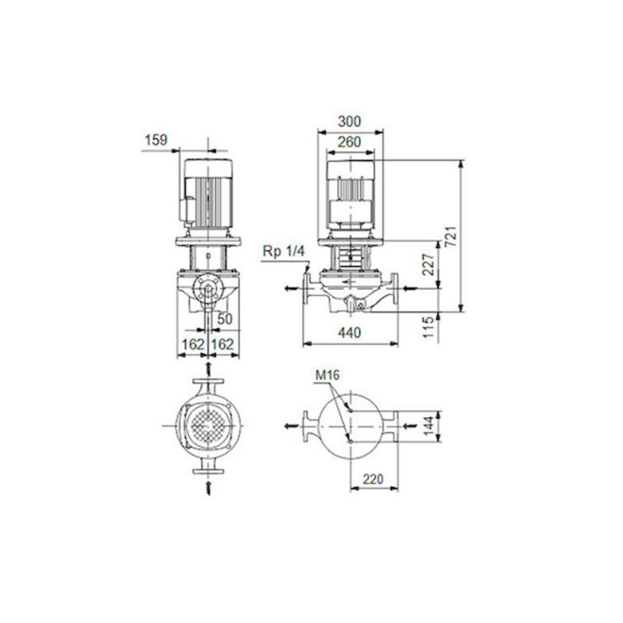 Inlinepomp TP 50-420/2-A-F-A-BQQE 400D 50HZ