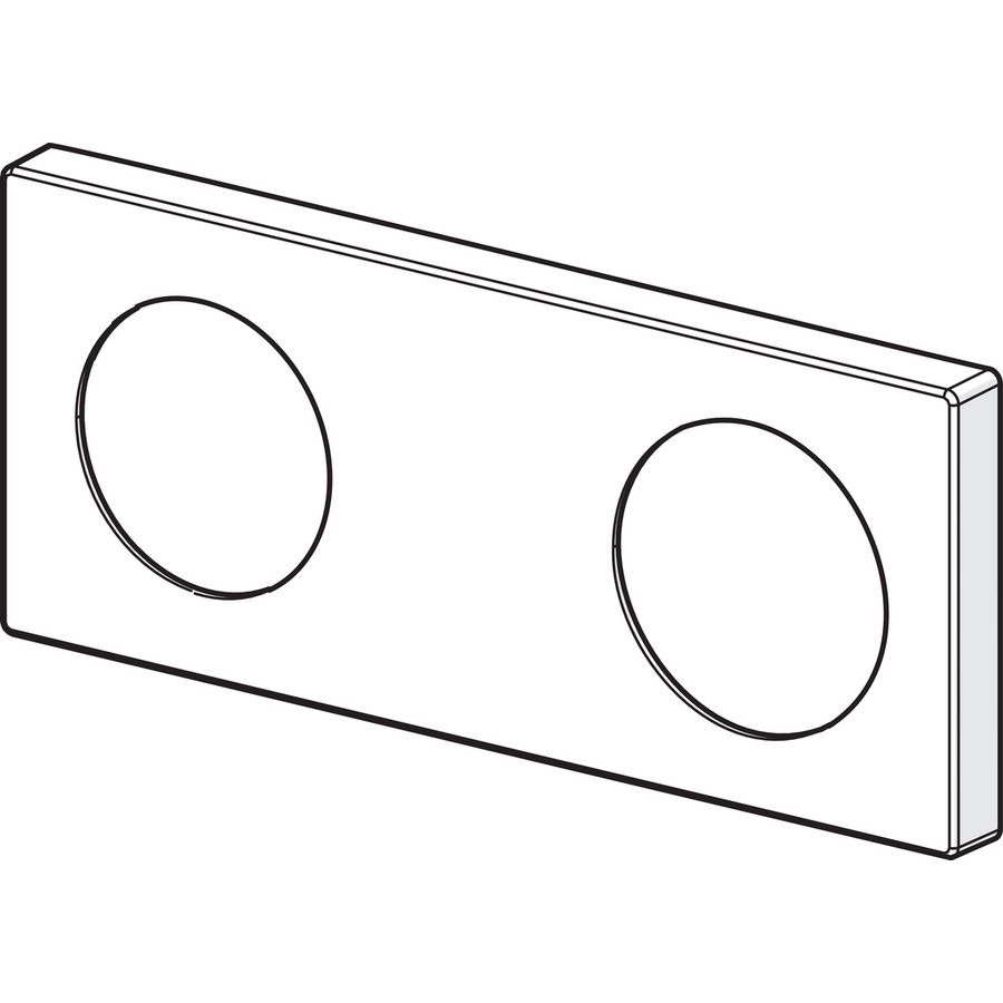 Rozet 175x75mm chroom 59913734