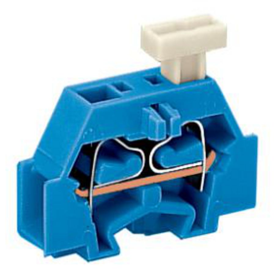 2-draads klem 1 zijde +drukknop Ex i 304 VVE=50