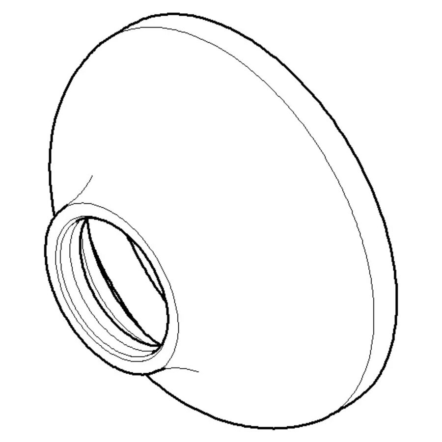 Rozet 70x31mm Dark Platinum gebors.