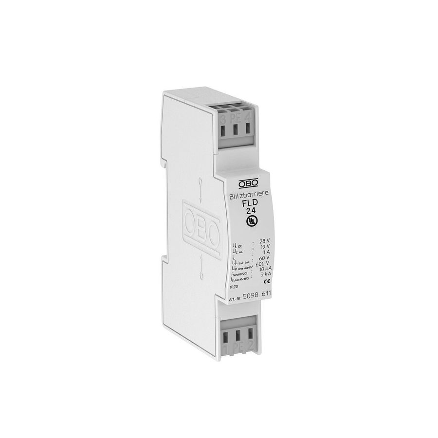 Bliksembarrière met ontkoppelingsinductiviteit 24V AC