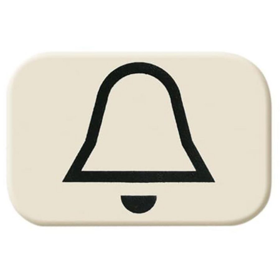 Bellsymbool voor bedieningswip SI/AP creme