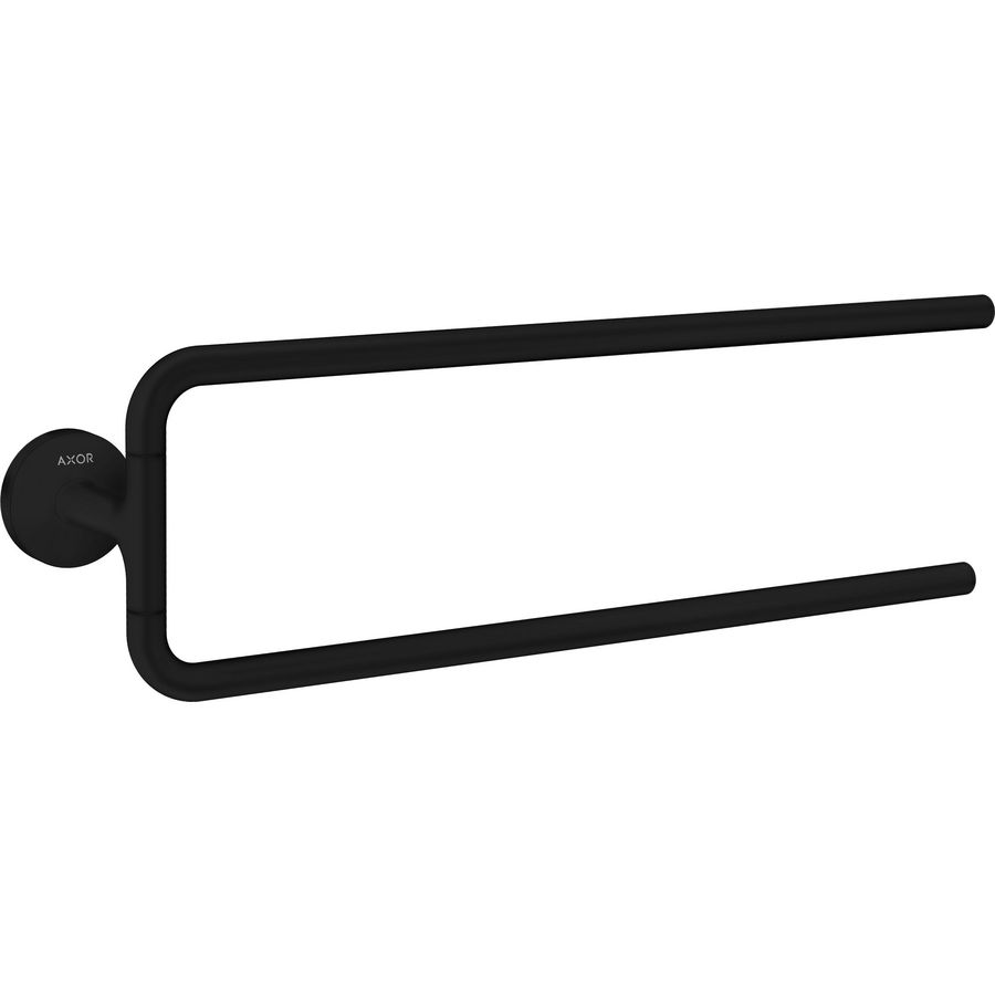 AXOR Universal Circular dubbele handdoekhouder mat zwart