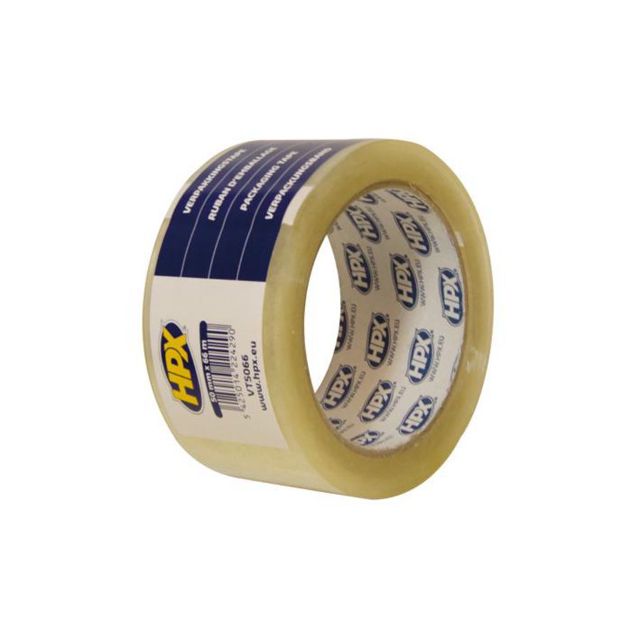 Zelfklevende tape HPX verpakkingstape 50mmx60m Transparant