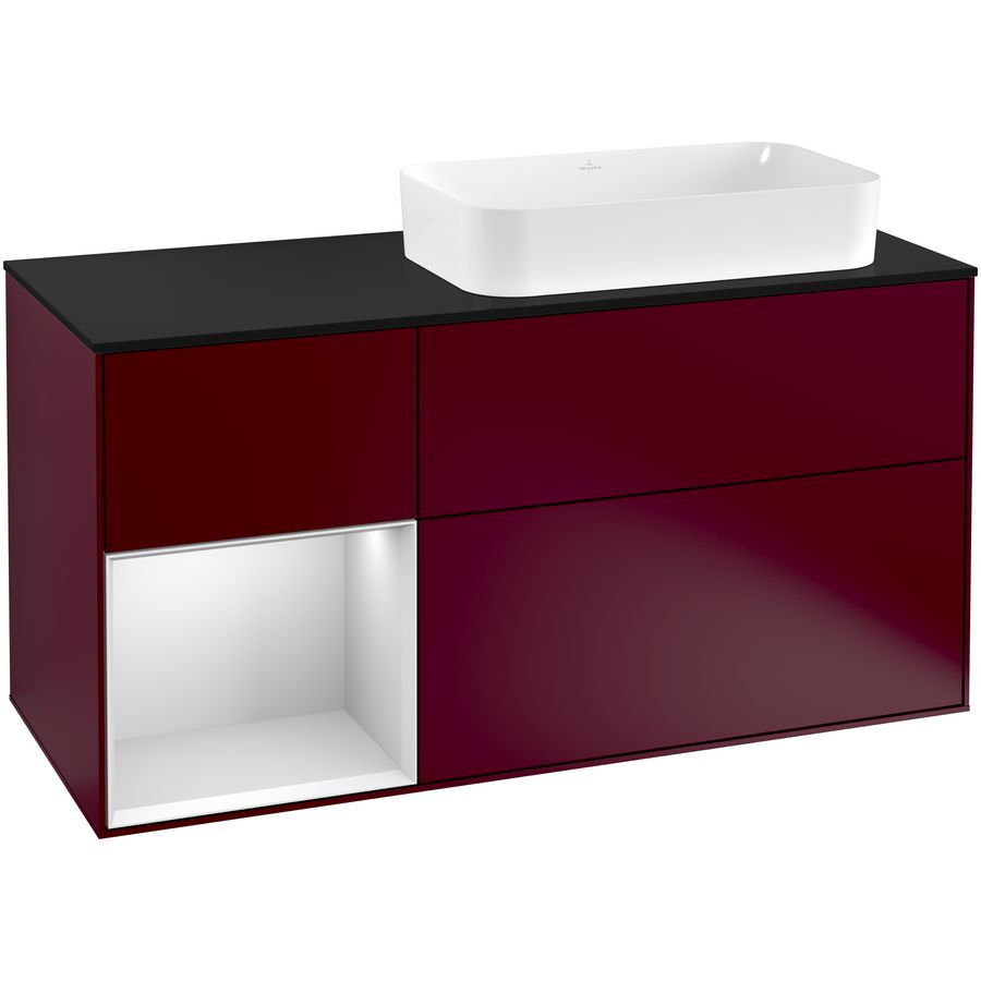 Wastafelonderkast Finion 1200x603x501mm Peony Matt Lacquer G272MTHB