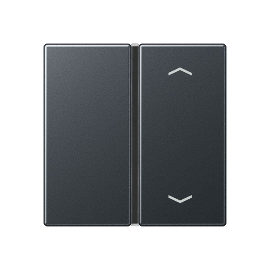 Tastafdekking A/AS 1v compl Antr mat pijl KNX