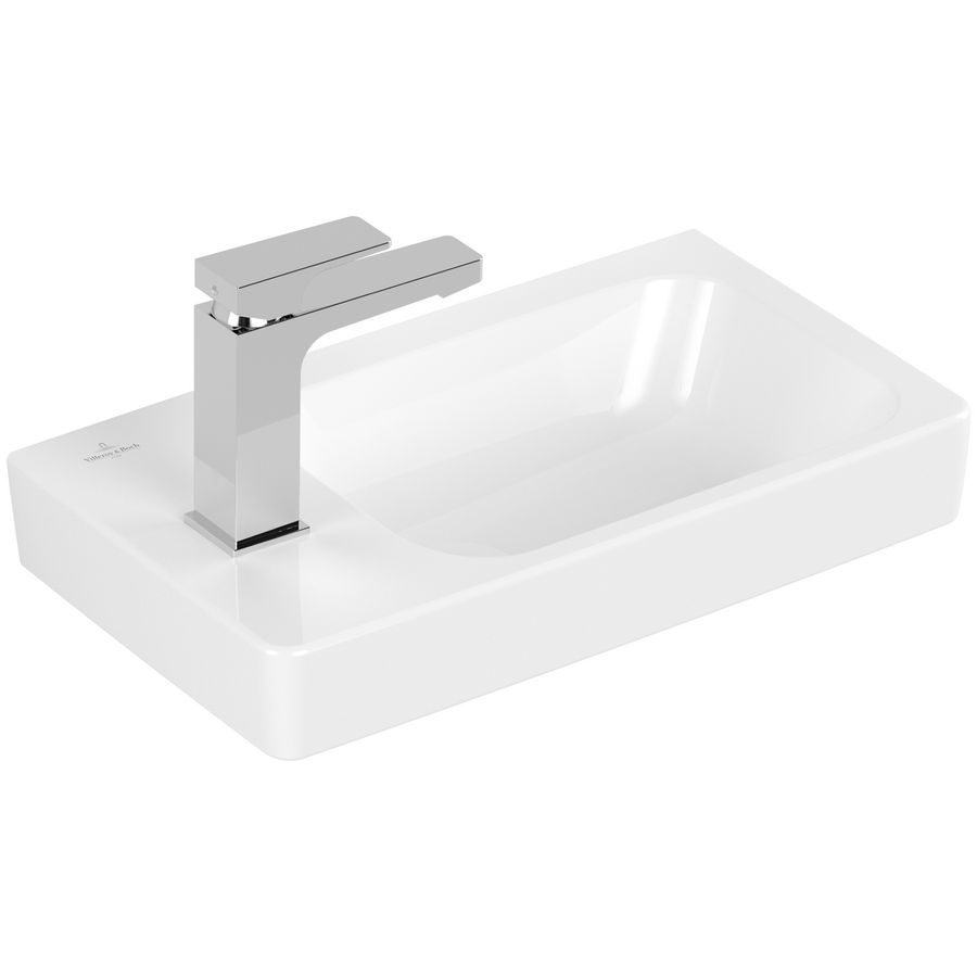 Fontein Architectura 480x275mm wit Alpin CeramicPlus kraangat links zonder overloop