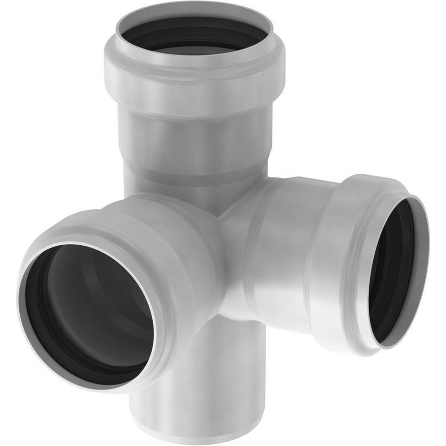 Pipe 90gr. verl. dubbel T-stuk 87 5gr. 419985