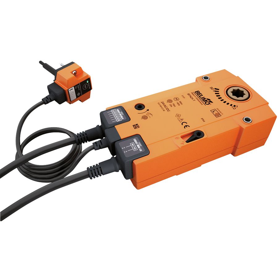 Brandklepaandrijving veerteruggang 230V 90gr.+BAE 9Nm