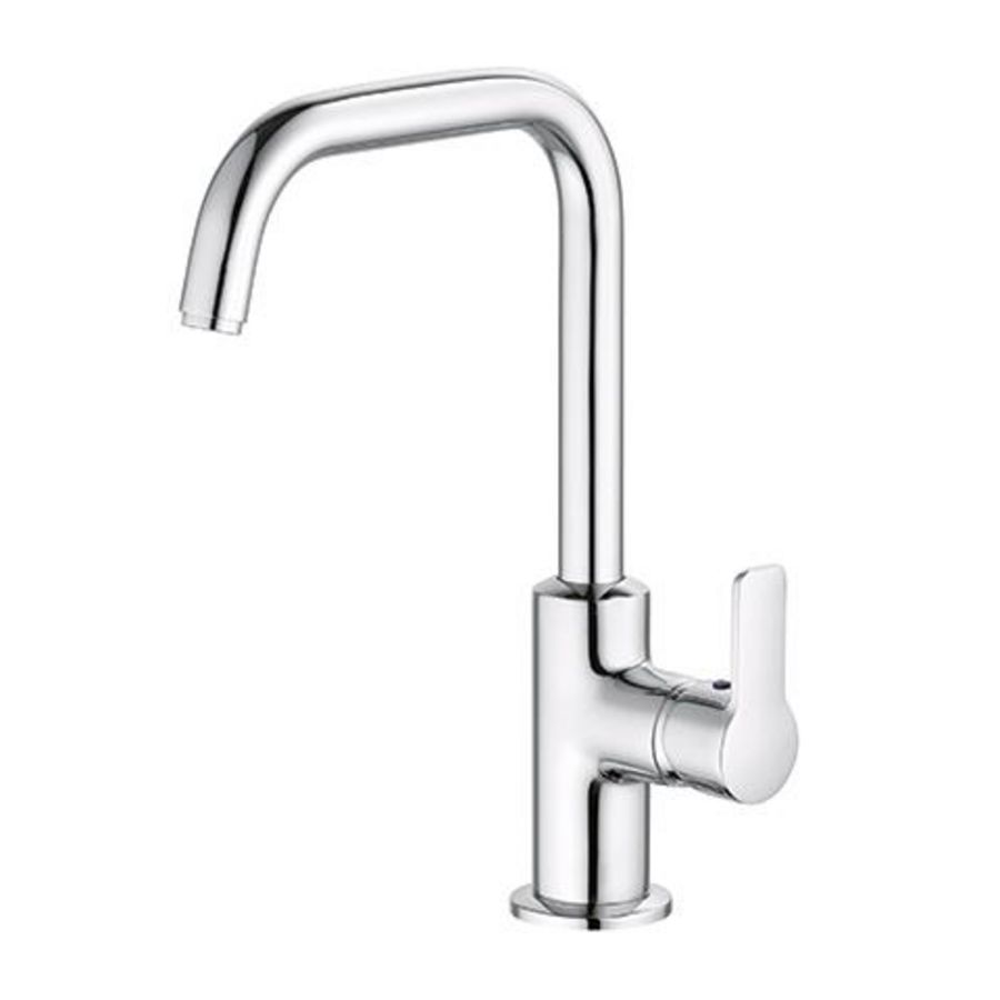 pure&easy wastafelmengkraan z.waste 205 chroom