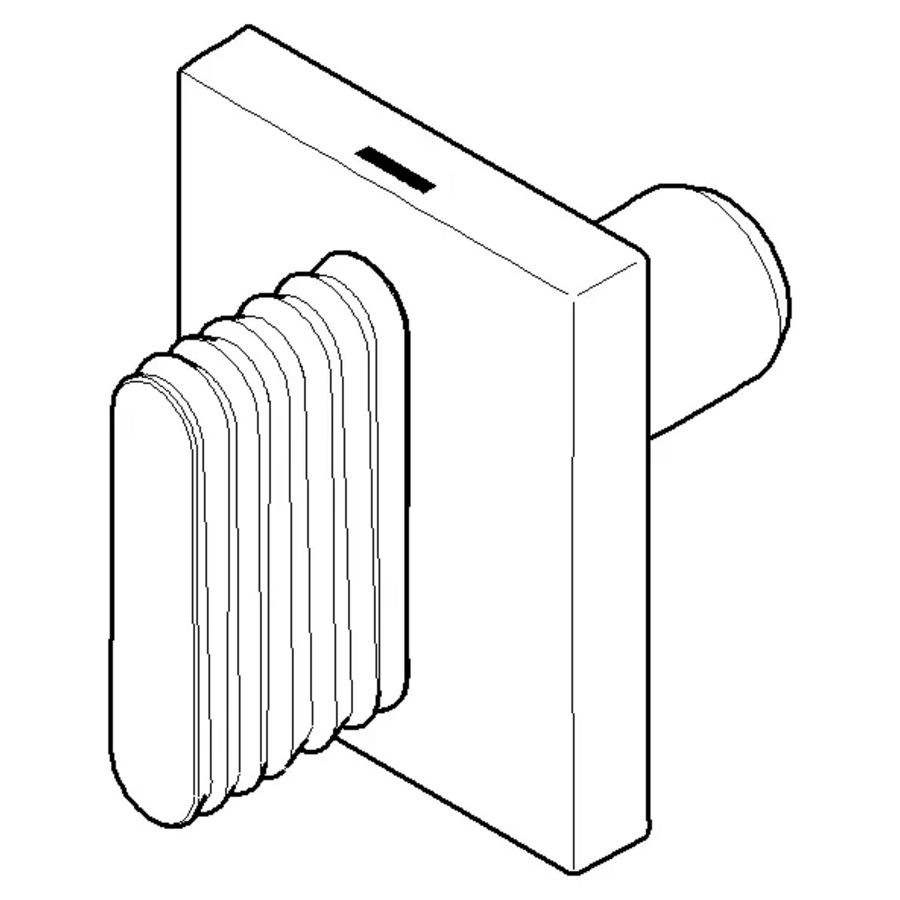 Greep v. wastafel Hot ovaal golf 60x47,5x40mm chr