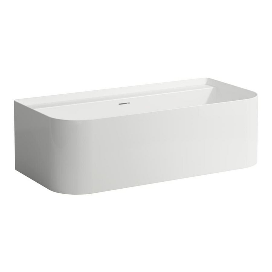 Vrijstaand Bad 160X815 Met Overloop Click-Clack Waste wit