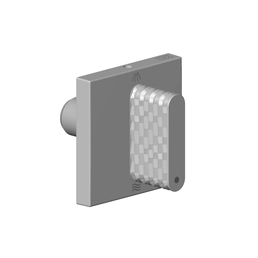 Greep v. 2-weg omst. badkuip ovaal trap 60x60x40mm chr