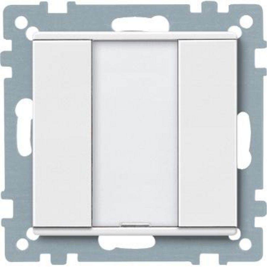 Impulsdrukker 1-voudig plus Polarwit Systeem M KNX