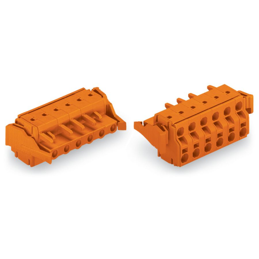 2-draads FE steker 2,5 mm² oranje 231-2703/037-000 VVE=50