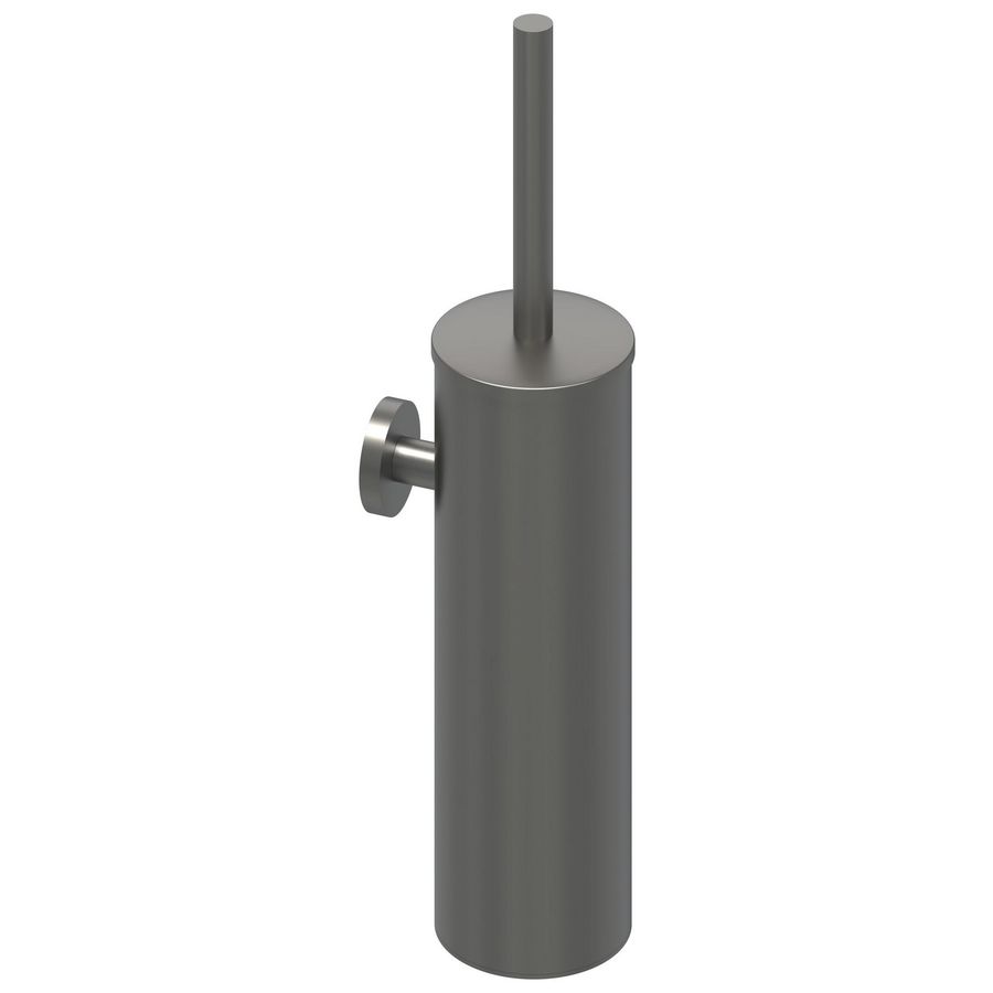 Toiletborstelgarnituur wand geborsteld metal black PVD