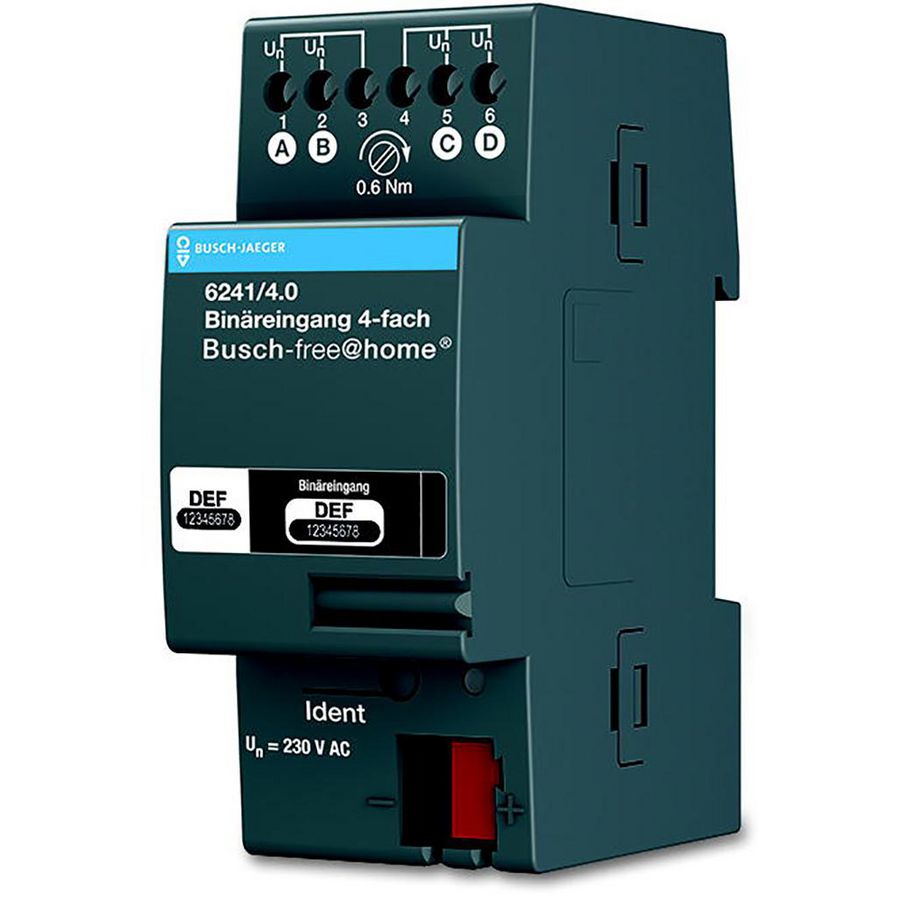 Free@Home binaire ing. 4-v 230V DIN-rail