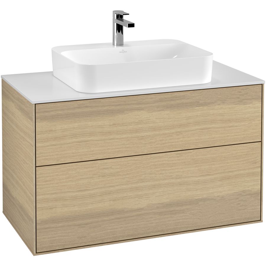 Wastafelonderkast Finion 1000x603x501mm Oak Veneer F35100PC