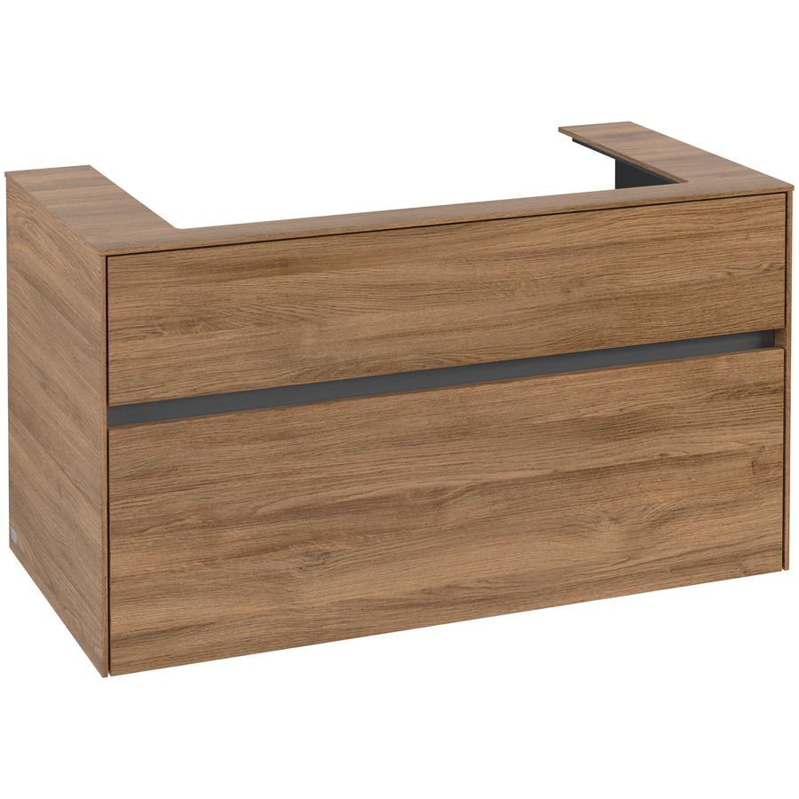 Wastafelonderkast Collaro 1000x548x500mm Oak Kansas C02000RH