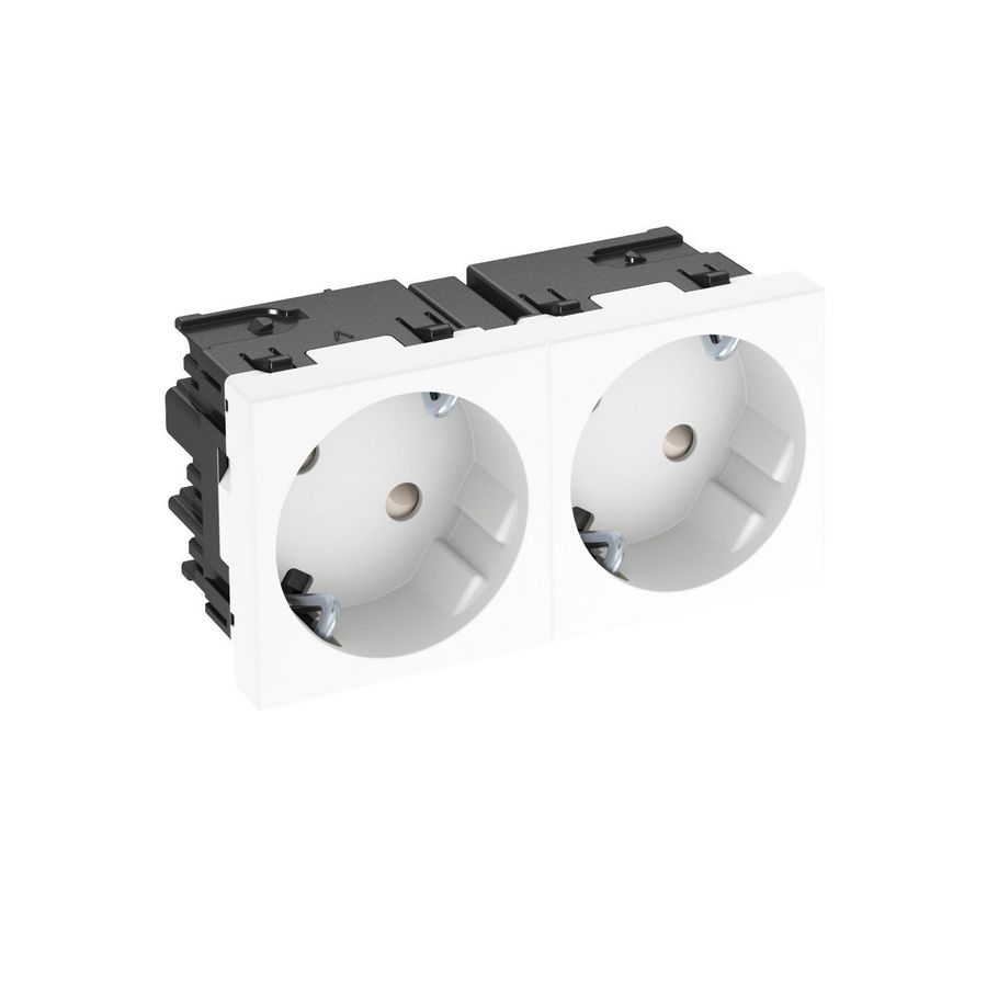 Contactdoos 2-vdg 33gr mod.-45 zijaansl. 250V 10/16A 6120483