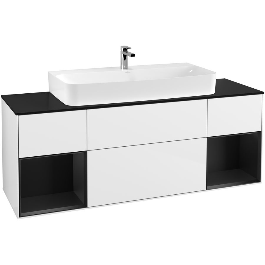 Wastafelonderkast Finion 1600x603x501mm G.White.L G212PDGF