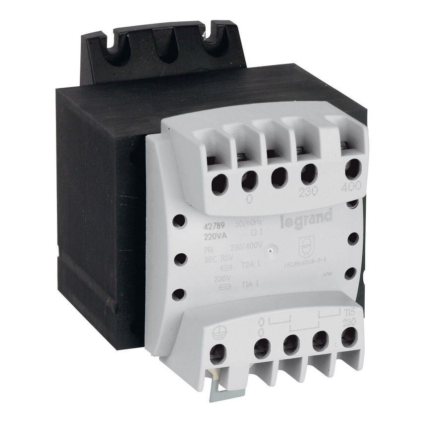 Scheidingstrafo 230-400V-115-230V 220VA