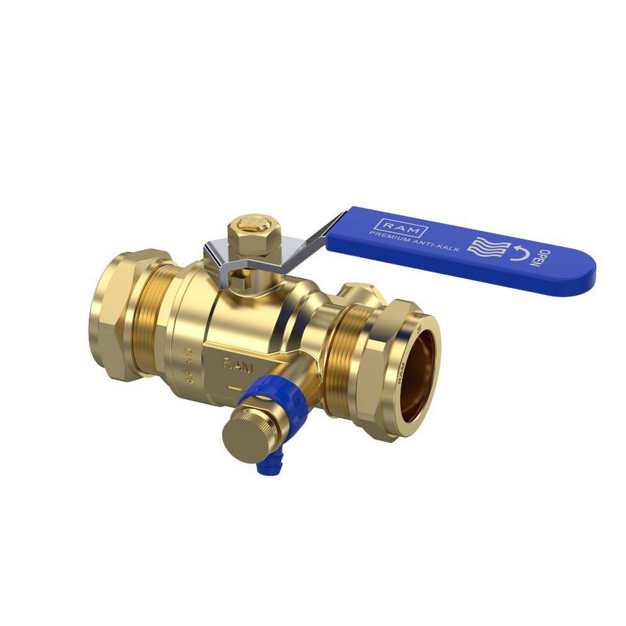 Kogelkraan S28 Premium 28mm knel DN25 aftap