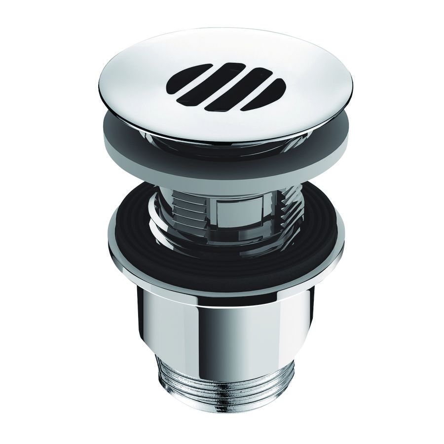 Afvoerplug 1.1/4" m. sleufrooster en overloopgaten