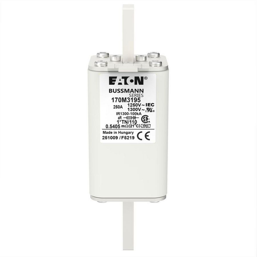 Zekering h. snelheid 250A AC 1250V 100kA compact 1 45 VVE=6
