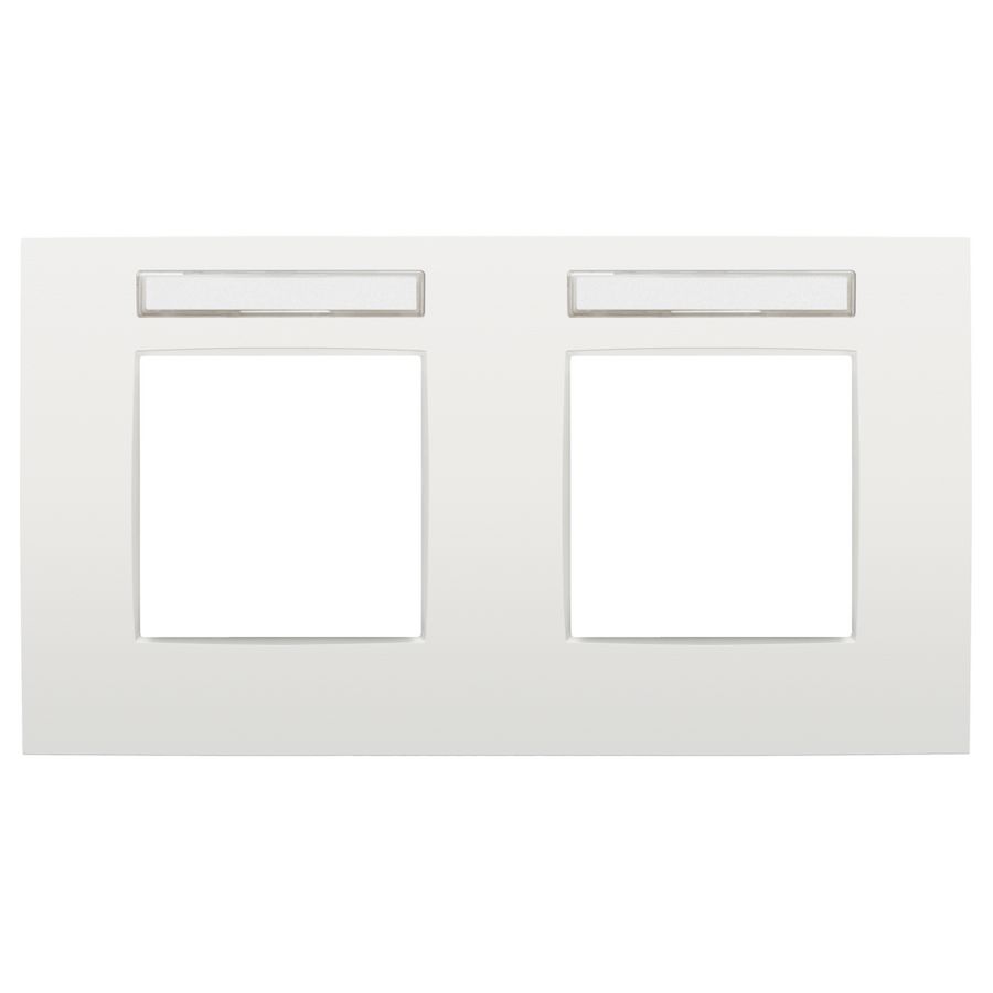 2-voudige afdekplaat hoh 71mm HOR Intense white