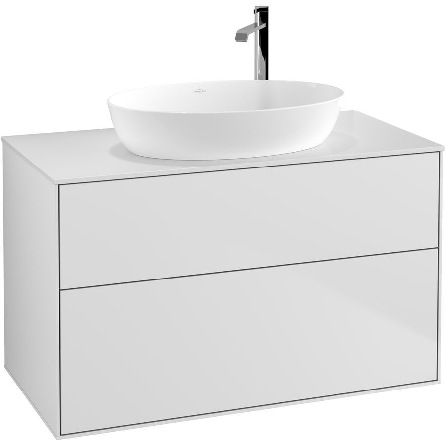 Wastafelonderkast Finion 1000x603x501mm White Matt Lacquer F88100MT