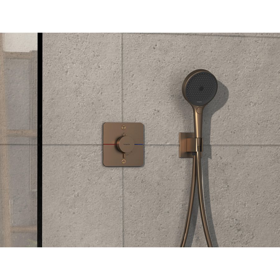 ShowerSelect Comfort Q thermostaat afbouwdeel tbv inbouw voor 2 functies Brushed Bronze