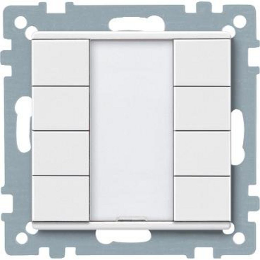 Impulsdrukker 4-voudig plus Polarwit Systeem M KNX