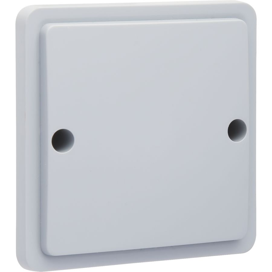 Spuitwaterdichte blindplaat grijs