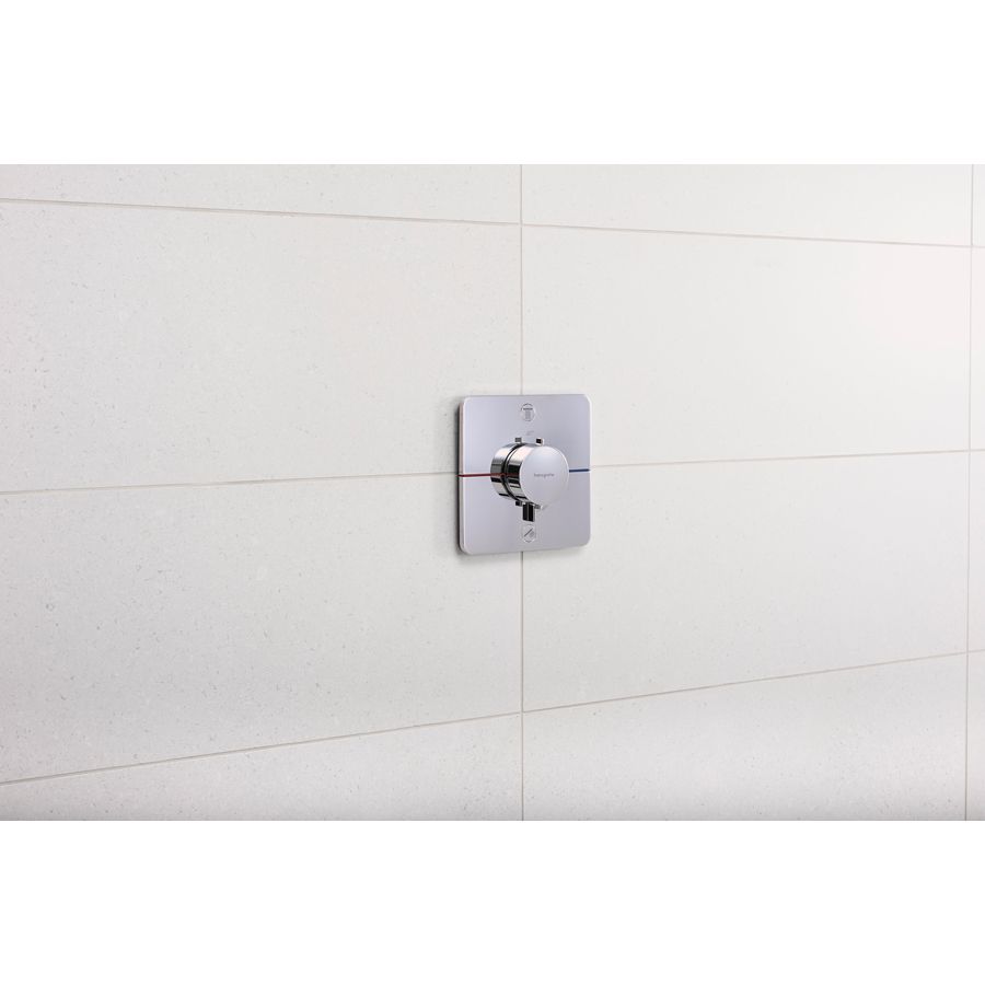 ShowerSelect Comfort Q thermostaat afbouwdeel tbv inbouw voor 2 functies chroom