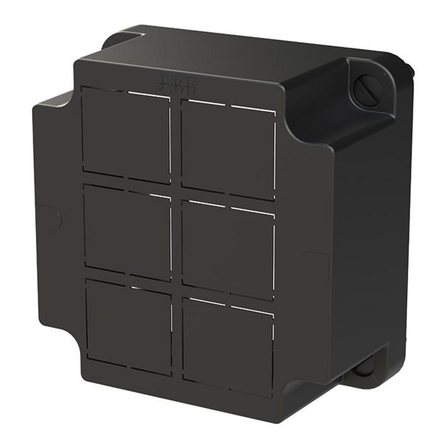 Deksel 3640 DATA 6 x uitbreekpoort zwart VVE=48