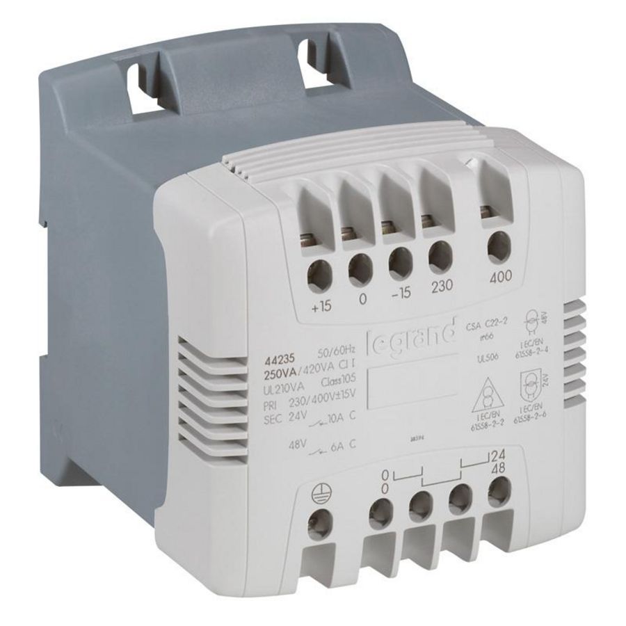 Veiligheids-/scheidingstrafo 230-400V-24-48V 400VA