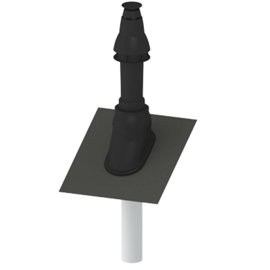 KPW-actie combipakket dakdoorvoer EasySafe Skyline 60/100 L=1625mm incl. doorvoerpan FX Easy (400472009) Burgerhout
