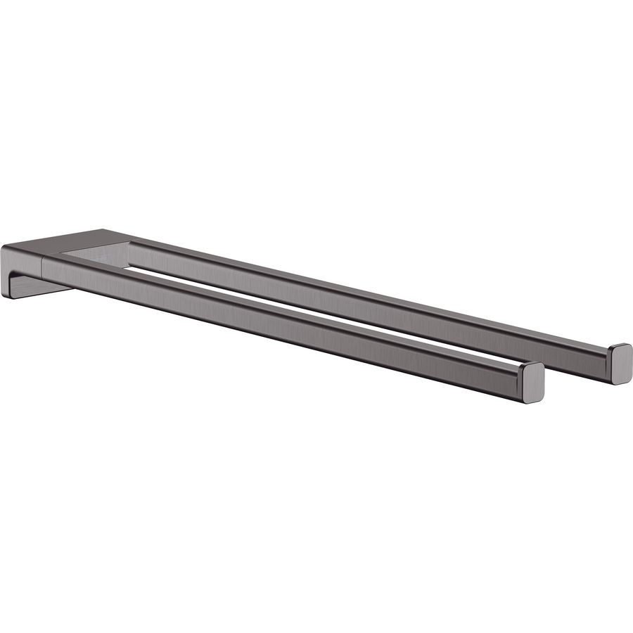 AddStoris 2-lids handdoekrek brushed black chrome
